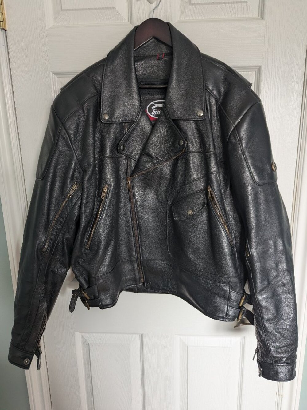 Men's Bristol leather motorcycle jacket
